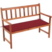vidaXL Tuinbank met kussen 120 cm massief acaciahout