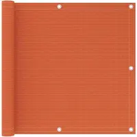 vidaXL Balkonscherm 90x400 cm HDPE oranje