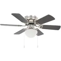 vidaXL Decoratieve plafondventilator met verlichting, 82 cm, donkerbruin