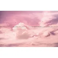 Overig Fotobehang Cloud Wire - Meerkleurig - 2,50m X 400cm