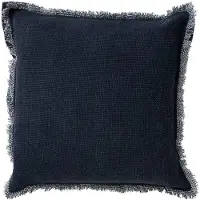 Dutch decor - BURTO - Sierkussen 60x60 cm - gewassen katoen - Insignia Blue - donkerblauw