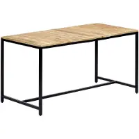vidaXL Eettafel 140x70x75 cm, ruw mangohout