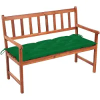 vidaXL Tuinbank met kussen 120 cm massief acaciahout