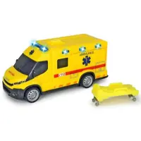 Dickie Toys Toys Sos - Ambulance Iveco - Belgische versie - 18 cm - Licht & Geluid