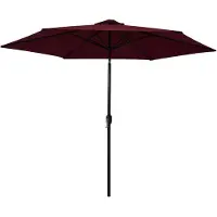vidaXL Parasol met metalen paal 300 cm bordeauxrood