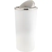 C&T Vuilnisbak/vuilnisemmer Wit 35 Liter 56 Cm Kunststof - Afvalemmers - Prullenbakken
