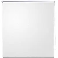 vidaXL Rolgordijn verduisterend 124,4 x 230 cm stofbreedte 120 cm wit