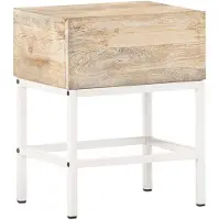 vidaXL Nachtkastje 40x30x50 cm massief mangohout