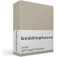 Beddinghouse Split Topper Hoeslaken Zand (Jersey)-160 x 210 cm