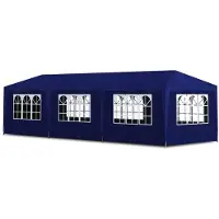 vidaXL Partytent 3x9 m blauw