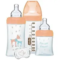 Dodie - Sensation flessen set - glas 1 fles 150 ml - 2 flessen 270 ml - 1 lolly 0-2 maanden