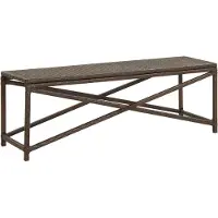 vidaXL Tuinbank 120 cm poly rattan bruin