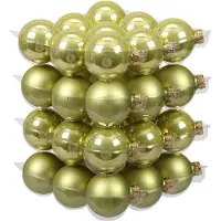 Othmar decorations kerstballen - 36x st - salie groen - D6 cm - glas - Kerstbal
