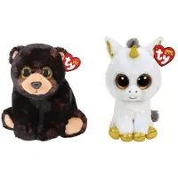 TY - Knuffel - Beanie Buddy - Kodi Bear & Pegasus Unicorn