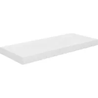 vidaXL Wandschap zwevend 60x23,5x3,8 cm MDF hoogglans wit