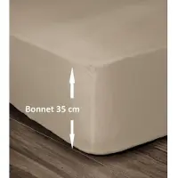 Lovely Home Verstelbaar onderlaken Lovely Home Beige 180 x 200