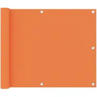 vidaXL Balkonscherm 75x300 cm oxford stof oranje