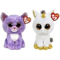 TY - Knuffel - Beanie Buddy - Cassidy Cat & Pegasus Unicorn
