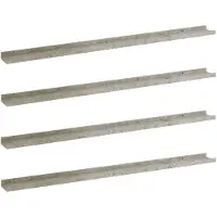 vidaXL Wandschappen 4 st 115x9x3 cm betongrijs