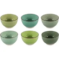 Studio Tavola Cookinglife Soepkommen / kommen Delice Groen ø 14 cm - 6 stuks