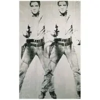Blokker Andy Warhol - Elvis 1963 Double Kunstdruk 60x90cm