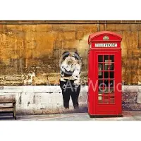 Blokker Edition Street - Red Telephone Box Kunstdruk 70x50cm