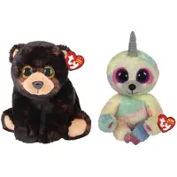 TY - Knuffel - Beanie Buddy - Kodi Bear & Cooper Sloth