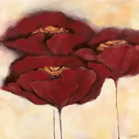 PGM Elena Filatov - Mohn In Milch I Kunstdruk 70x70cm