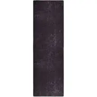 vidaXL Vloerkleed wasbaar 80x300 cm antracietkleurig