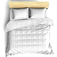 De Witte Lietaer Dekbedovertrek Zygo White Satijn-260 x 200 / 220 / 240 cm | Extra Breed