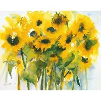 Blokker Christa Ohland - Sonnenblumenfeld Kunstdruk 120x90cm