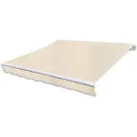 vidaXL Vervangingsdoek voor luifel 300x250 cm polyester crèmekleurig