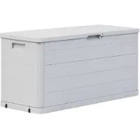 vidaXL Tuinopslagbox, 280 liter, lichtgrijs