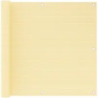 vidaXL Balkonscherm 90x500 cm HDPE beige