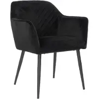 NABER Sera 1V, stoel, frame zwart, bekleding zwart