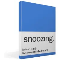 Snoozing katoen-satijn kussenslopen (set van 2)