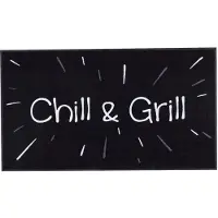 MD-ENTREE Droogloopmat Chill And Grill Zwart 120 X 67 Cm