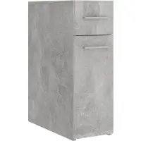 vidaXL Apothekerskast 20x45,5x60 cm bewerkt hout betongrijs