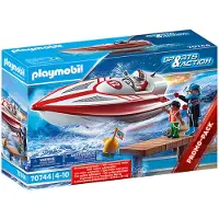 Playmobil Speedboat Racer Figure Veelkleurig 4-7 Years