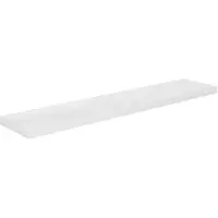 vidaXL Wandschap zwevend 120x23,5x3,8 cm MDF hoogglans wit