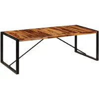 vidaXL Eettafel 220x100x75 cm massief acaciahout