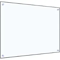 vidaXL Spatscherm keuken 80x60 cm gehard glas transparant