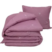 De Witte Lietaer Dekbedovertrek Piper Lilac Flanel-140 x 200 / 220 cm | 1-Persoons