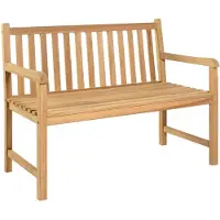 vidaXL Tuinbank 114 cm massief teakhout