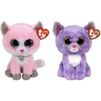 TY - Knuffel - Beanie Buddy - Fiona Pink Cat & Cassidy Cat