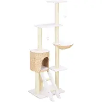 vidaXL Kattenkrabpaal met sisal krabpaal zeegras