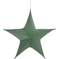 DOBENO Non-branded Kersthanger Ster Maria 65 Cm Fluweel Lichtgroen