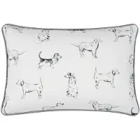 Clayre & Eef Witte Kussen Incl. Vulling 35*50 Cm Dol36