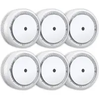 Elro FS8010 Rookmelder Compact Design 10 Jaar Batterij - Voldoet aan EN 14604 - 6-pack