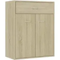 vidaXL Dressoir 60x30x75 cm bewerkt hout sonoma eikenkleurig